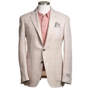 NEW CANALI men's kei model sport coat in smokey pink